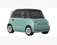 Fiat Topolino 3D模型 后视图