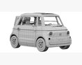 Fiat Topolino 3d model seats