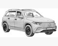 Mercedes-Benz EQB 2024 3D模型 seats