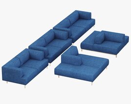 Living Divani Metrocubo Sofa 3D模型