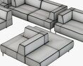 Living Divani Metrocubo Sofa 3Dモデル