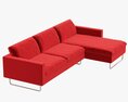 Italsofa Spades Sofa 3D 모델 