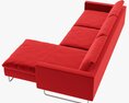 Italsofa Spades Sofa 3D 모델 
