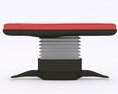 Portable Massage Table Red 3d model