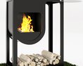 Harrie Leenders Spot Fireplace 3d model
