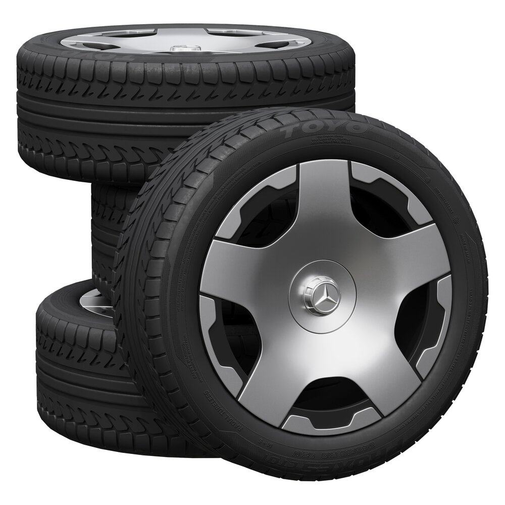 Mercedes Wheels 3D 모델 