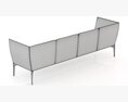 Pedrali Social Sofa 3D 모델 