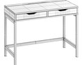 Ikea ALEX Desk Modelo 3D