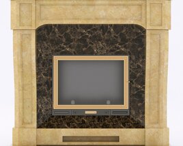 Marble Fireplace 7 3D-Modell