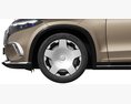 Mercedes-Benz EQS SUV Maybach Modelo 3D vista frontal