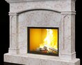 Marble Fireplace 9 Modelo 3d