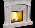 Marble Fireplace 9 Modèle 3d