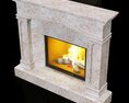 Marble Fireplace 9 Modelo 3d