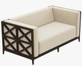 JANUS Azimuth Cross Club Two Seater Sofa 3D模型