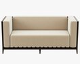 JANUS Azimuth Cross Club Two Seater Sofa 3D模型