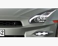 Nissan GT-R 2024 3D-Modell Seitenansicht