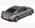 Nissan GT-R 2024 3D-Modell Draufsicht