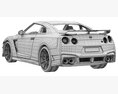 Nissan GT-R 2024 3D-Modell seats