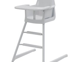 Ikea LANGUR Baby High chair 3D 모델 