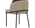 Minotti Fil Noir Dining Chair 3D модель
