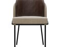 Minotti Fil Noir Dining Chair 3D модель