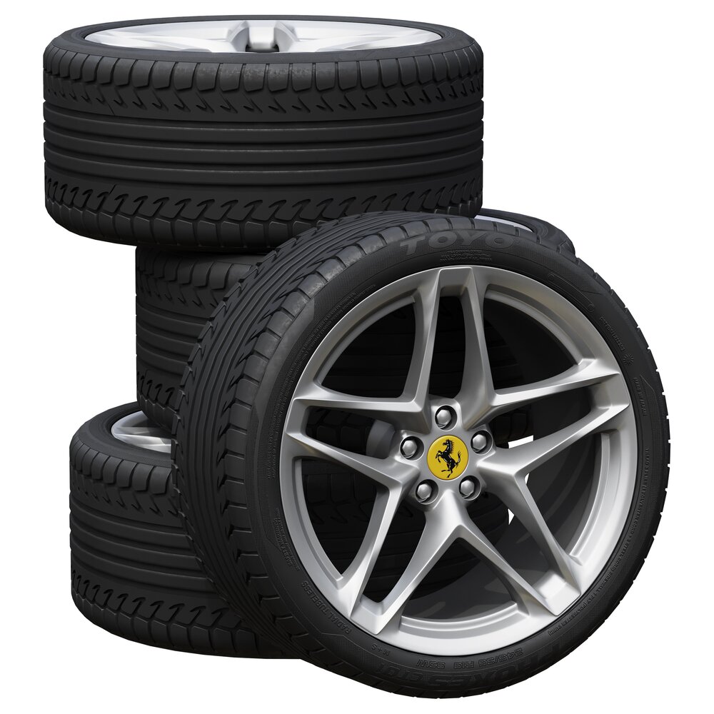 Ferrari wheels Modelo 3d