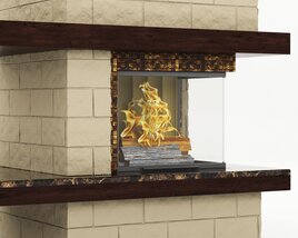 Marble Fireplace 6 3D 모델 