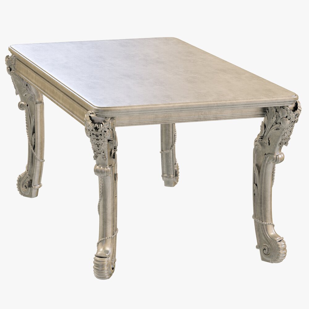 Kare Table Romantico Silver 3D-Modell