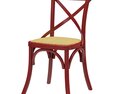 Home Concept Silvie Rouge Chair Modelo 3D
