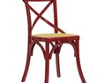 Home Concept Silvie Rouge Chair Modello 3D