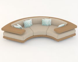 Il Loft Rodi Semicircolare Sofa Modèle 3D