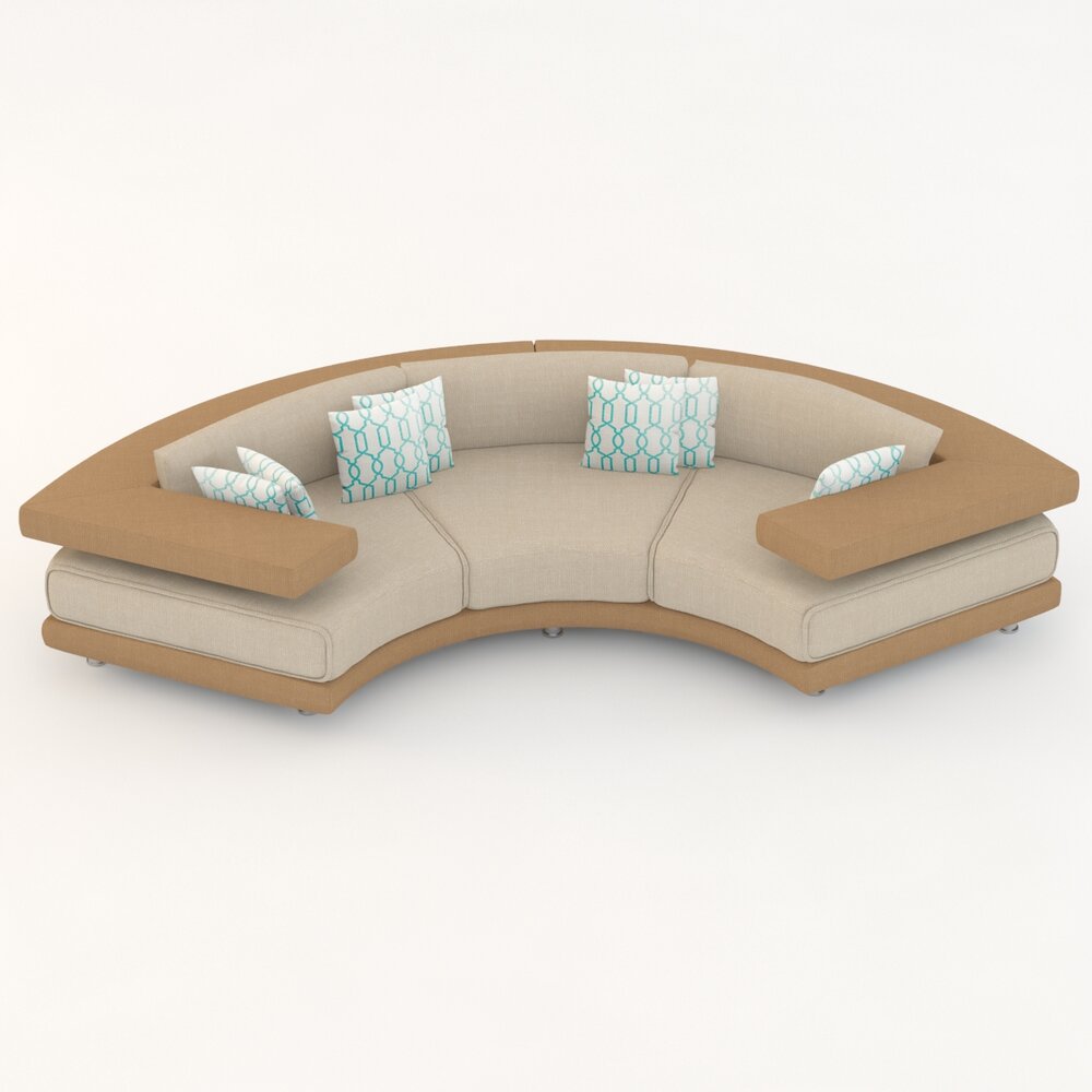 Il Loft Rodi Semicircolare Sofa 3D 모델 