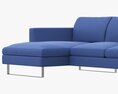 Jasper Modern Corner Sofa 3Dモデル