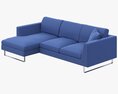 Jasper Modern Corner Sofa 3D 모델 