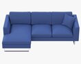 Jasper Modern Corner Sofa 3D-Modell