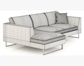 Jasper Modern Corner Sofa 3d model