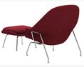 Knoll Saarinen Womb Chair and Ottoman 3Dモデル