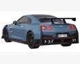 Nissan GT-R Nismo 2024 Modelo 3D wire render