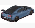Nissan GT-R Nismo 2024 3D-Modell Draufsicht