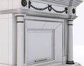 Marble Fireplace 3 3d model