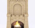 Marble Fireplace 4 3D-Modell