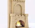 Marble Fireplace 4 3D модель