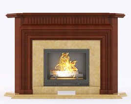 Marble Fireplace 8 3D model
