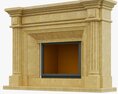 Marble Fireplace 13 3D 모델 