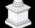Ralph Lauren Regency Column Table Lamp Modelo 3D