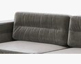 Restoration Hardware Durrell Leather Sofa 3d model