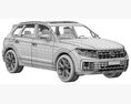 Volkswagen Touareg R eHybrid 2024 3Dモデル seats