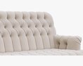 Restoration Hardware 1860 Napoleonic Tufted Upholstered Sofa 3d model
