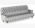 Restoration Hardware 1860 Napoleonic Tufted Upholstered Sofa 3D 모델 