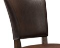Restoration Hardware Adele Leather Side Chair 3D модель